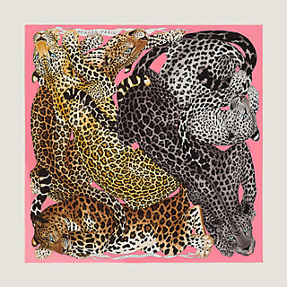 エルメス　カレ90 lazy leopard esses lazy-leopardesses-scarf-90--